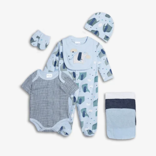 Σετ Βρεφανάπτυξης Αγόρι Funky 8 Τεμαχίων – Γαλάζιο