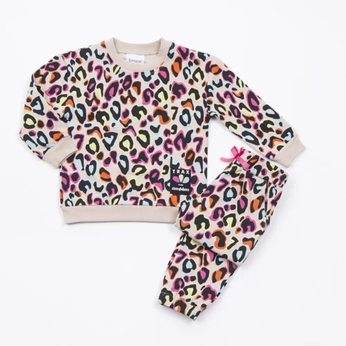 Σετ Φούτερ Κορίτσι Trax “Everywhere” – Πολύχρωμο Animal Print