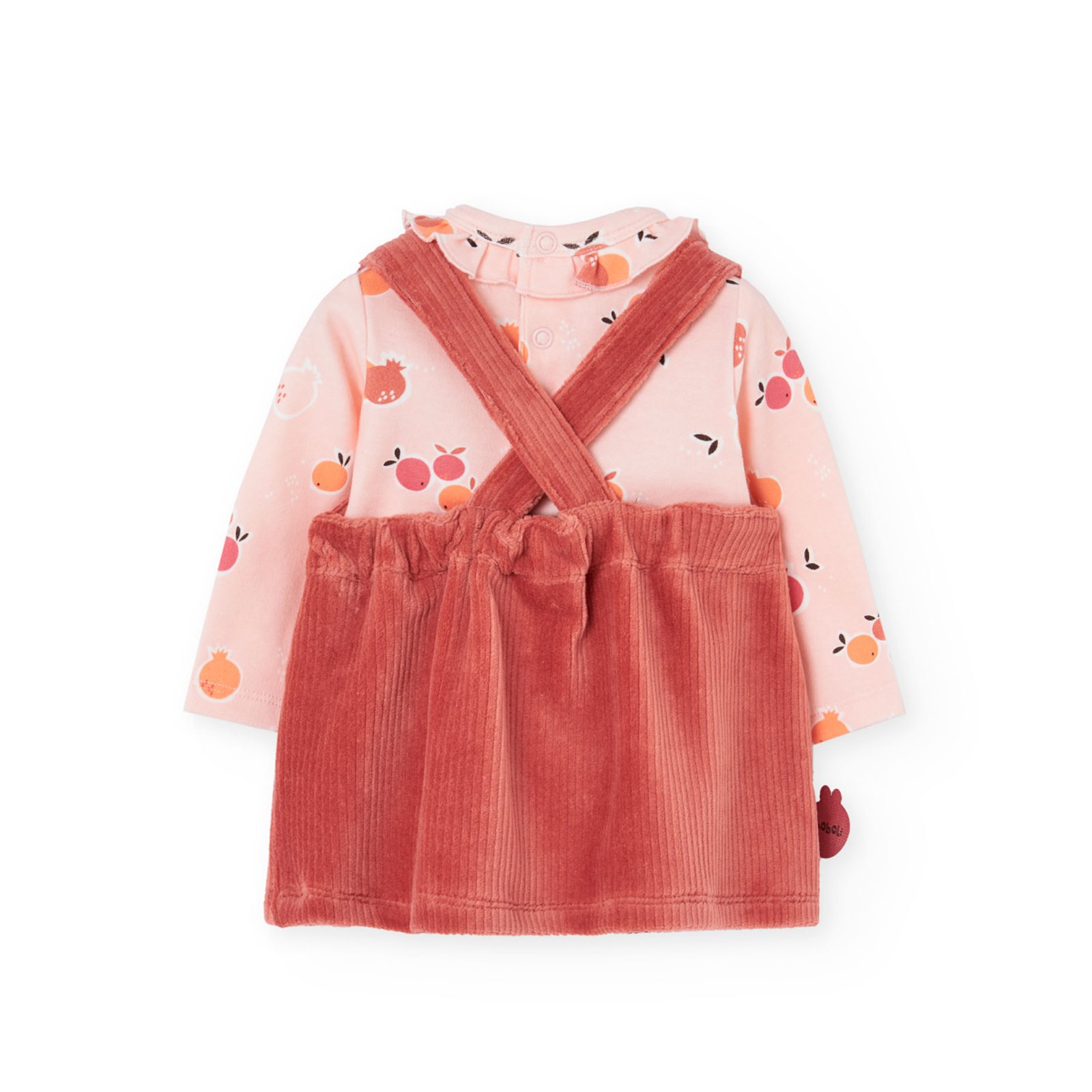 Βρεφικό σετ φόρεμα λαγουδάκι με κορμάκι και ροζ καλσόν - Image 6