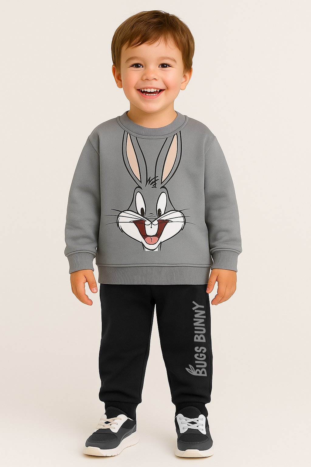 Σετ Φούτερ Παντελόνι Action “Bugs Bunny” – Γκρι
