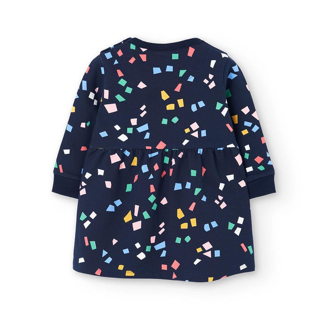 Παιδικό φόρεμα Boboli μπλε με πολύχρωμα σχέδια - Image 2