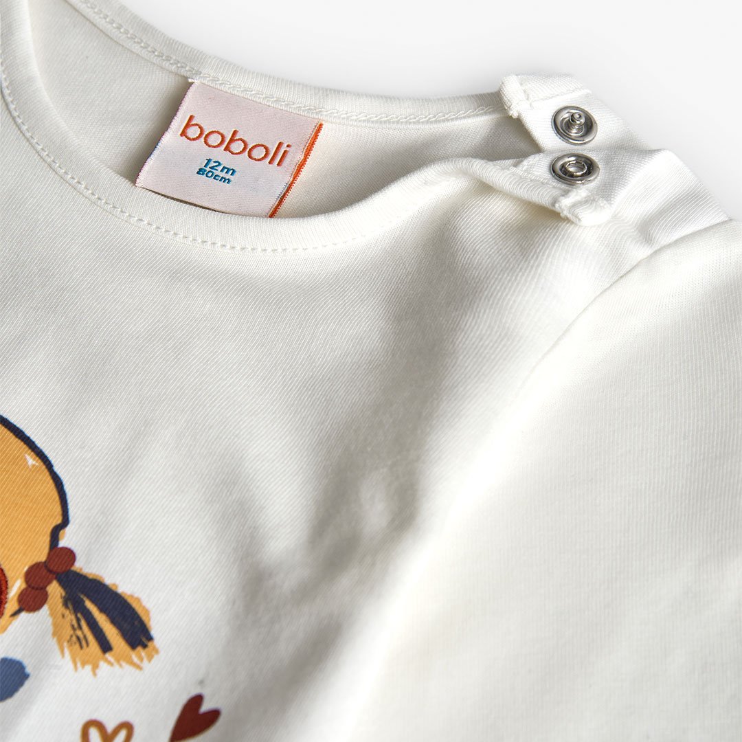 Παιδική Μπλούζα Boboli Lovely Winter Εκρού - Image 3