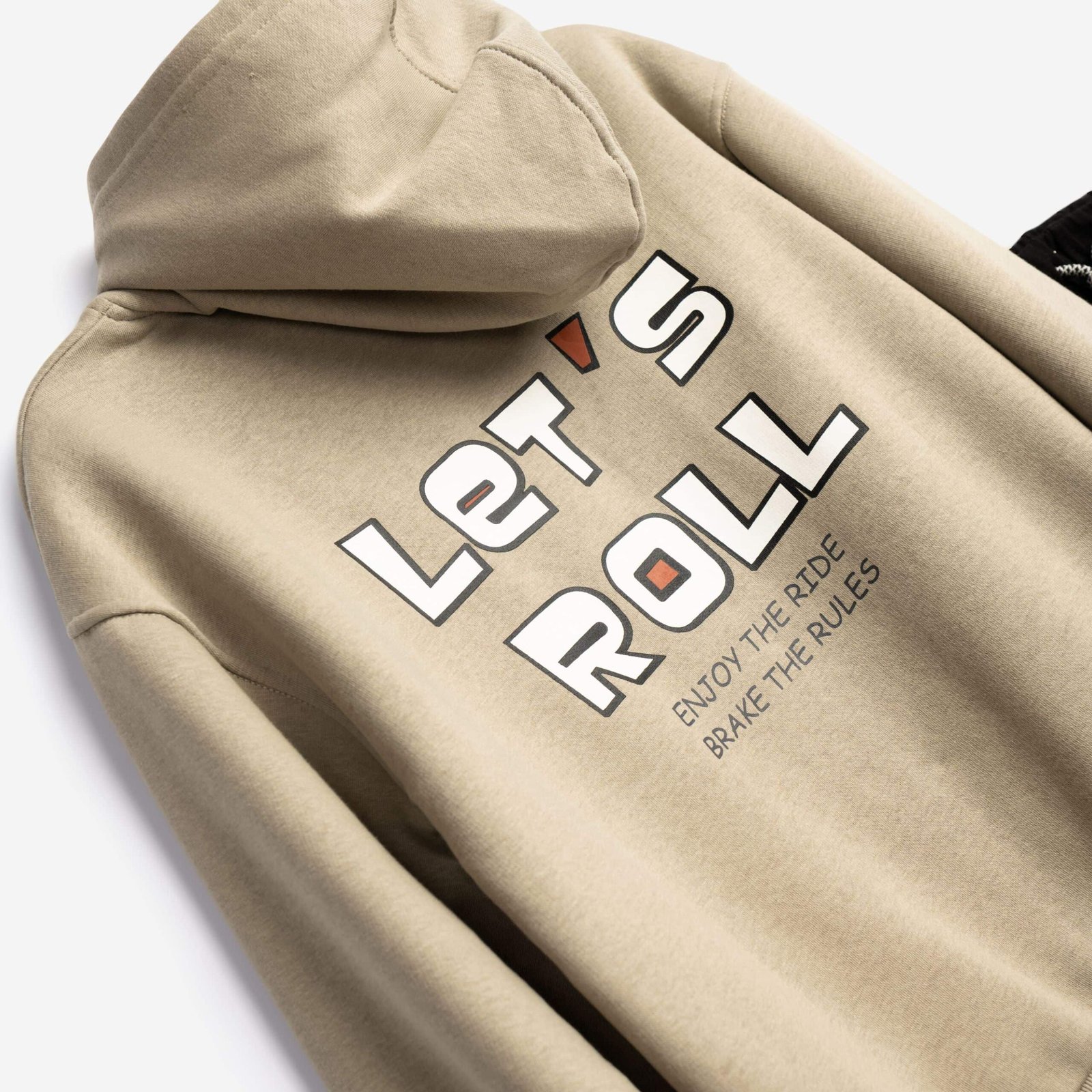 Σετ Φούτερ Αγόρι Funky “Let’s Roll Skate” – Μπεζ/Μαύρο - Image 3