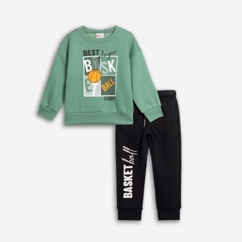Σετ Αγόρι Funky “Basketball Player” – Πράσινο/Μαύρο
