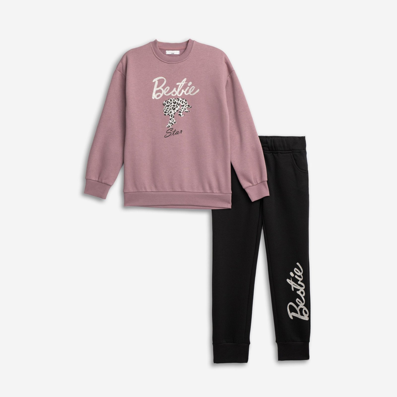 Σετ Φούτερ Κορίτσι Funky “Bestie Star” – Μωβ