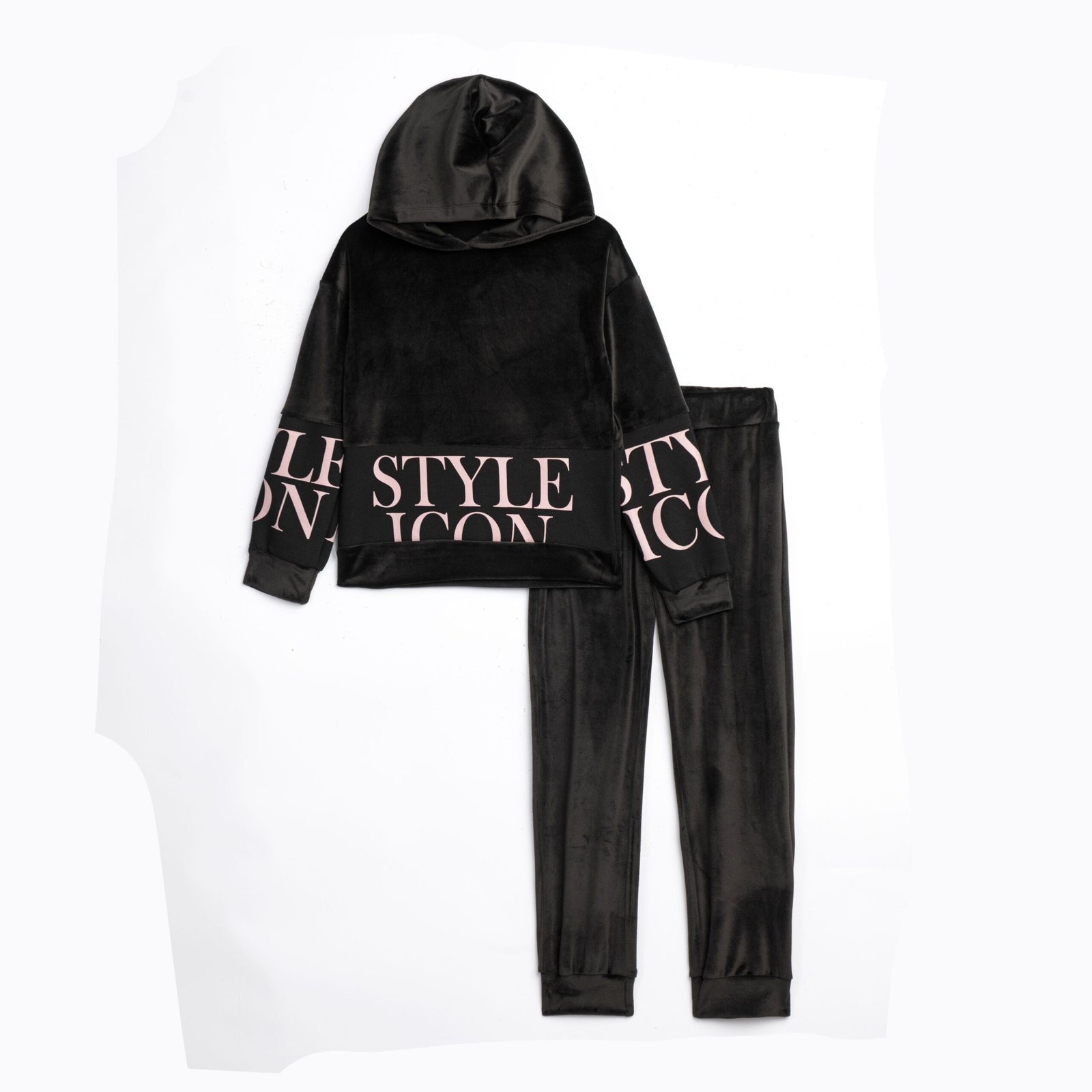 Σετ Βελουτέ Κορίτσι Funky “Style Icon” – Μαύρο