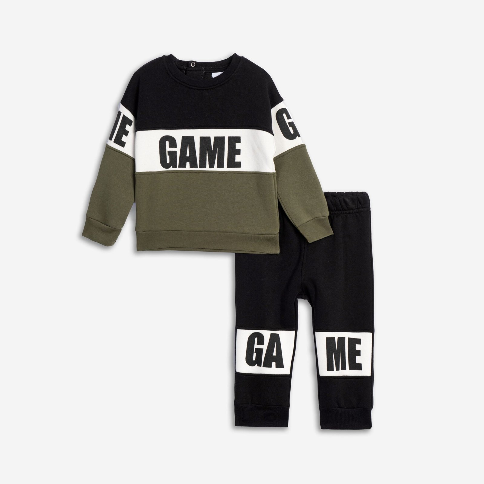 Σετ Φούτερ Αγόρι Funky “Game Mode” – Χακί/Μαύρο