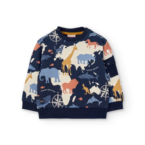 Παιδική Μπλούζα Boboli με Ζωάκια – 100% Βαμβάκι – Μπλε