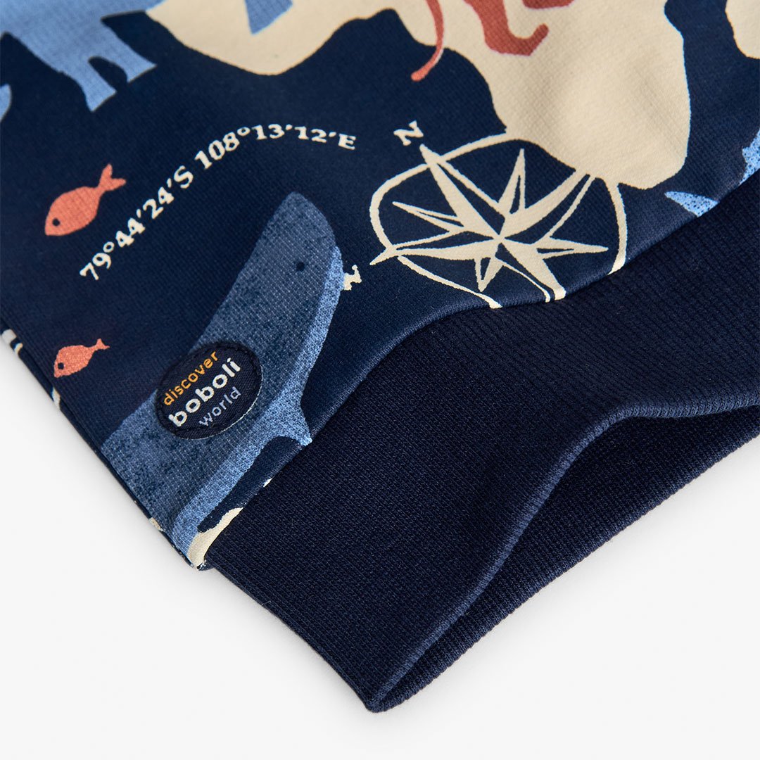 Παιδική Μπλούζα Boboli με Ζωάκια – 100% Βαμβάκι – Μπλε - Image 3