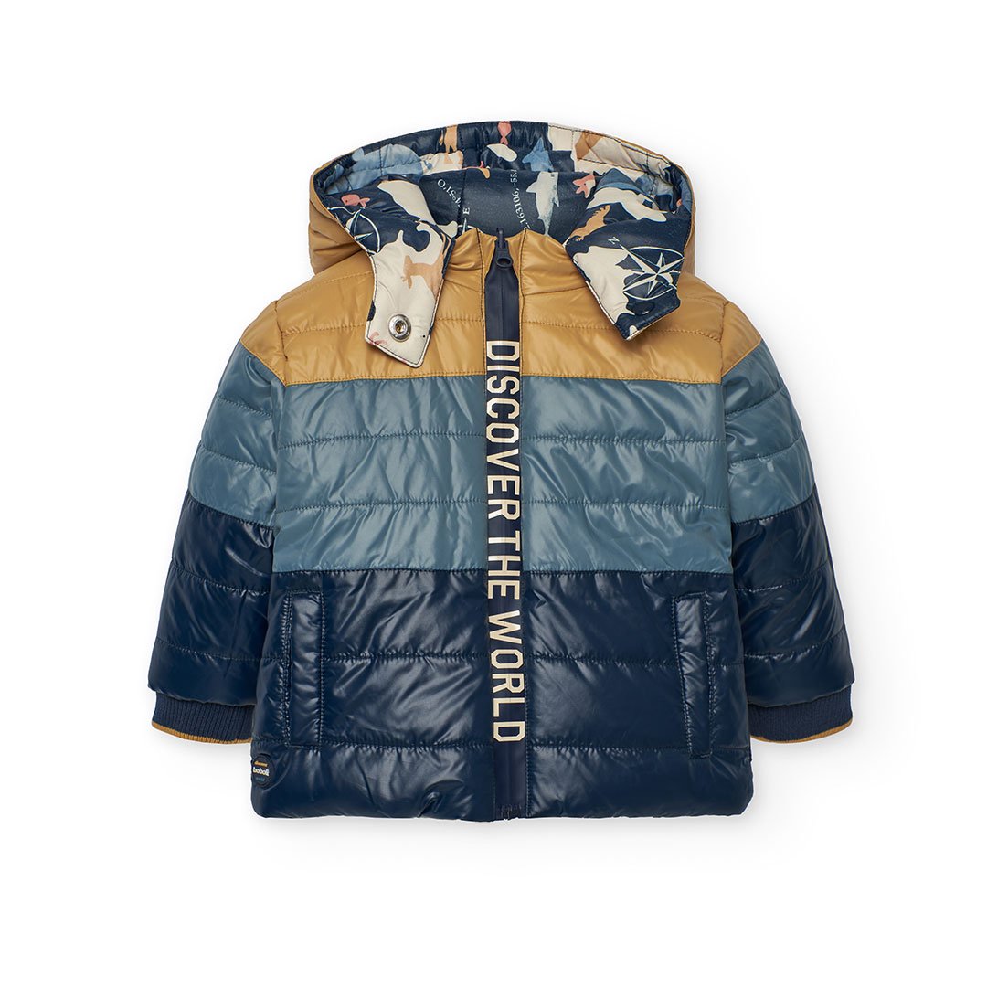 Παιδικό Μπουφάν Boboli Διπλής Όψης – Μπλε/Καφέ - Image 6