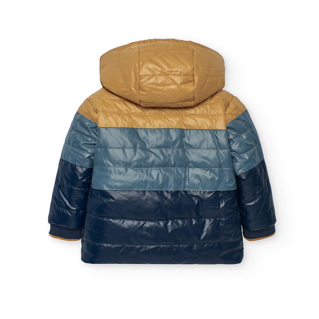 Παιδικό Μπουφάν Boboli Διπλής Όψης – Μπλε/Καφέ - Image 5
