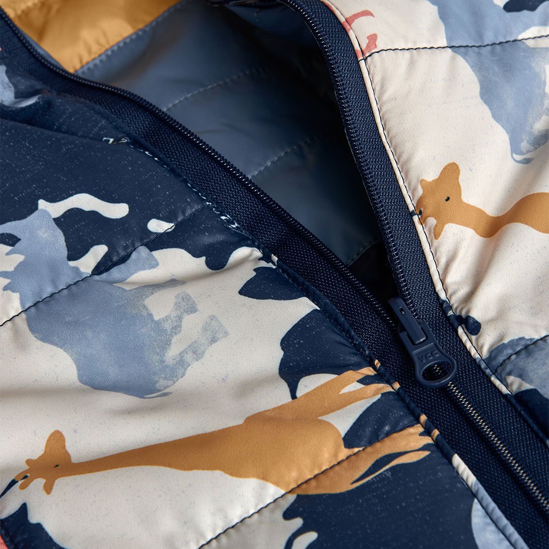 Παιδικό Μπουφάν Boboli Διπλής Όψης – Μπλε/Καφέ - Image 8