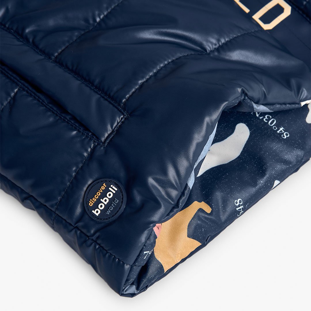 Παιδικό Μπουφάν Boboli Διπλής Όψης – Μπλε/Καφέ - Image 7