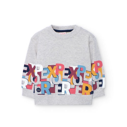 Παιδικό Φούτερ Boboli Explorer – Γκρι – 100% Βαμβάκι