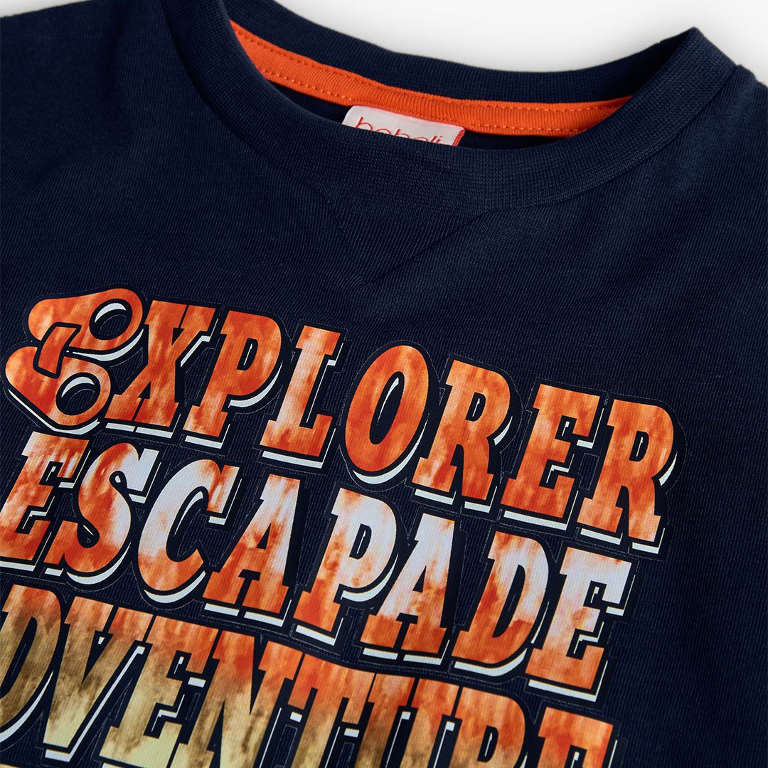 Παιδική Μπλούζα Boboli Μπλε “Explorer Adventure” – 100% Βαμβάκι - Image 4