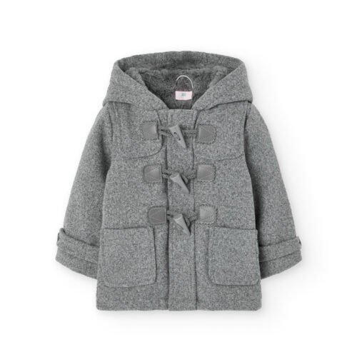 Παλτό Boboli Γκρι Με Κουκούλα & Κούμπωμα Toggle