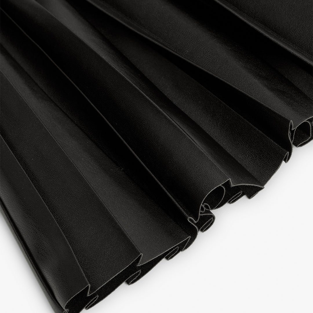 Φούστα Boboli Μαύρη Πλισέ Δερματίνη - Image 3