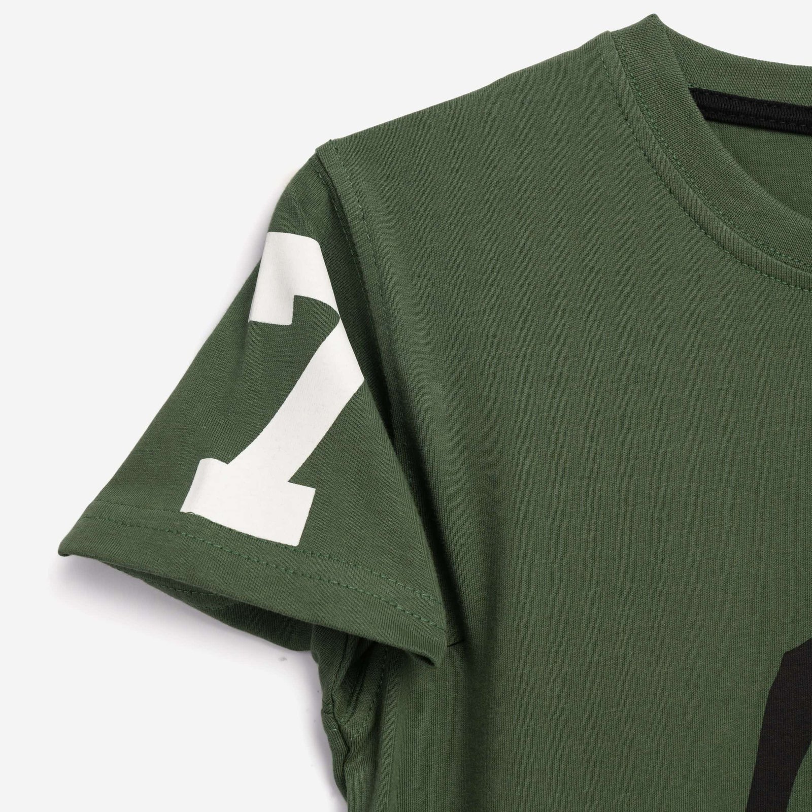 Σετ Μπλούζα & Βερμούδα Αγόρι Funky “Rugby 17” – Χακί/Μαύρο - Image 3