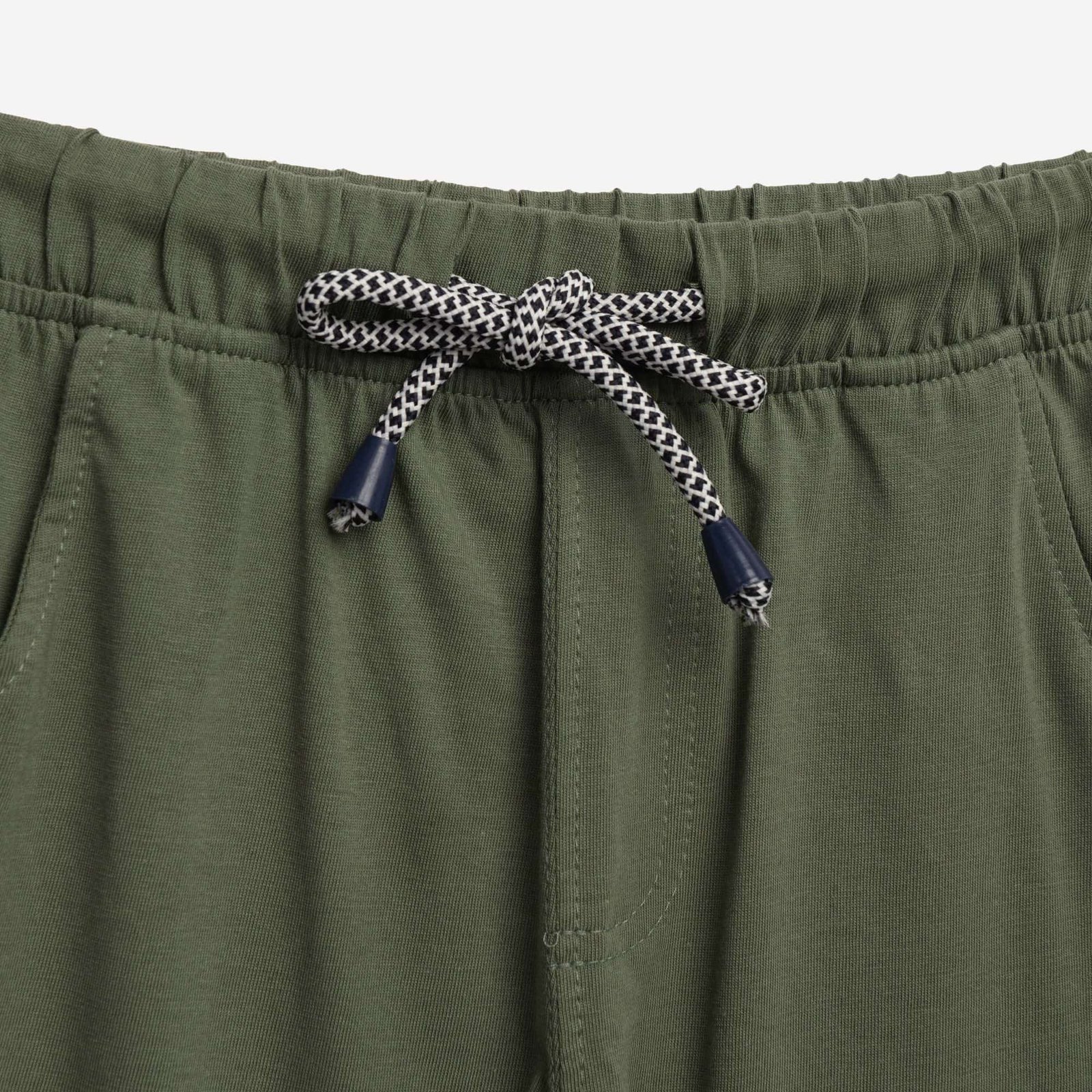 Σετ Αμάνικη Μπλούζα & Βερμούδα Αγόρι Funky “Stay Hoop” – Μπλε/Χακί - Image 3