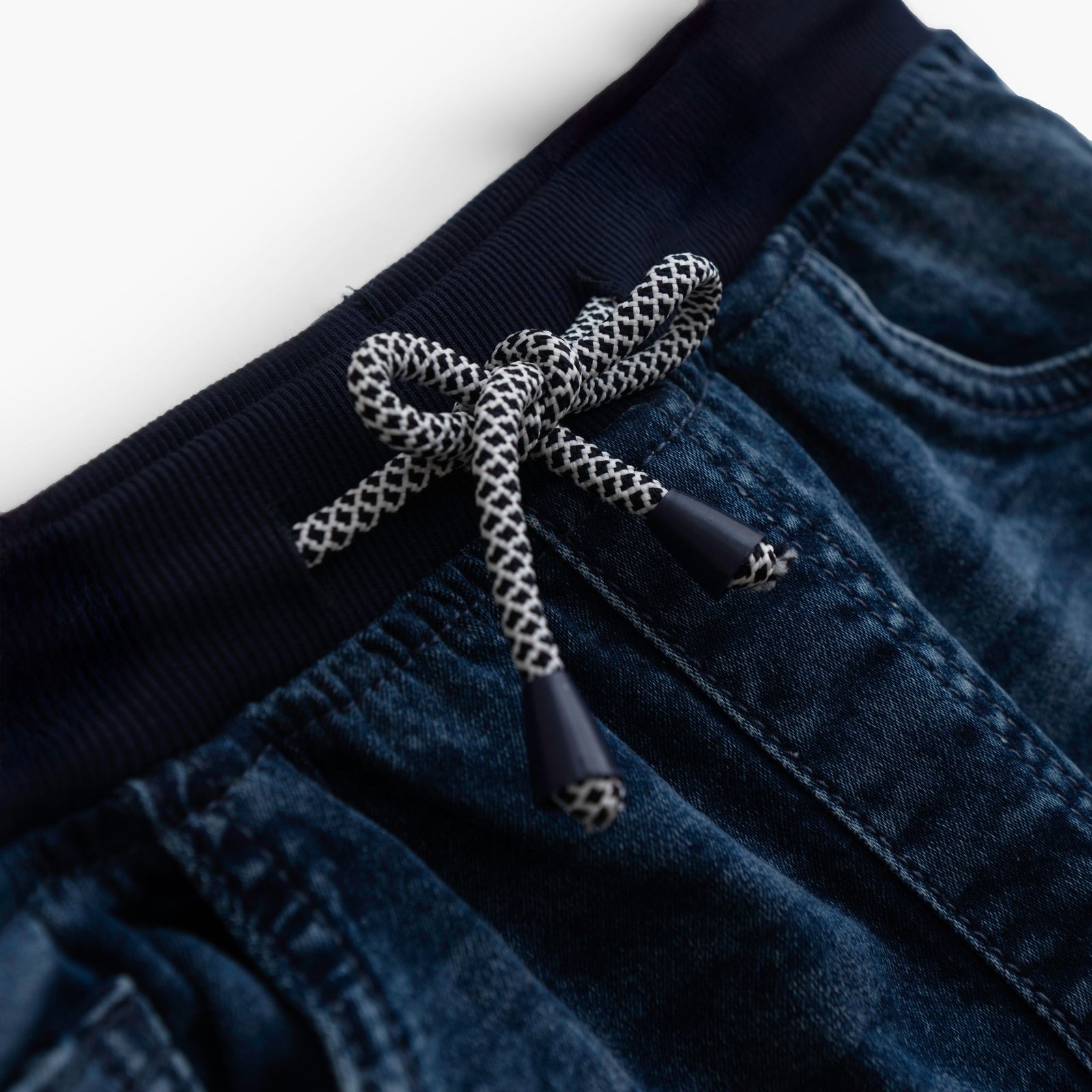 Σετ Μπλούζα & Τζιν Βερμούδα Αγόρι Funky “Up” – Χακί/Μπλε - Image 2