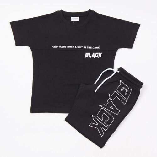 Σετ Μπλούζα & Σορτς TRAX “Black Light” – Μαύρο