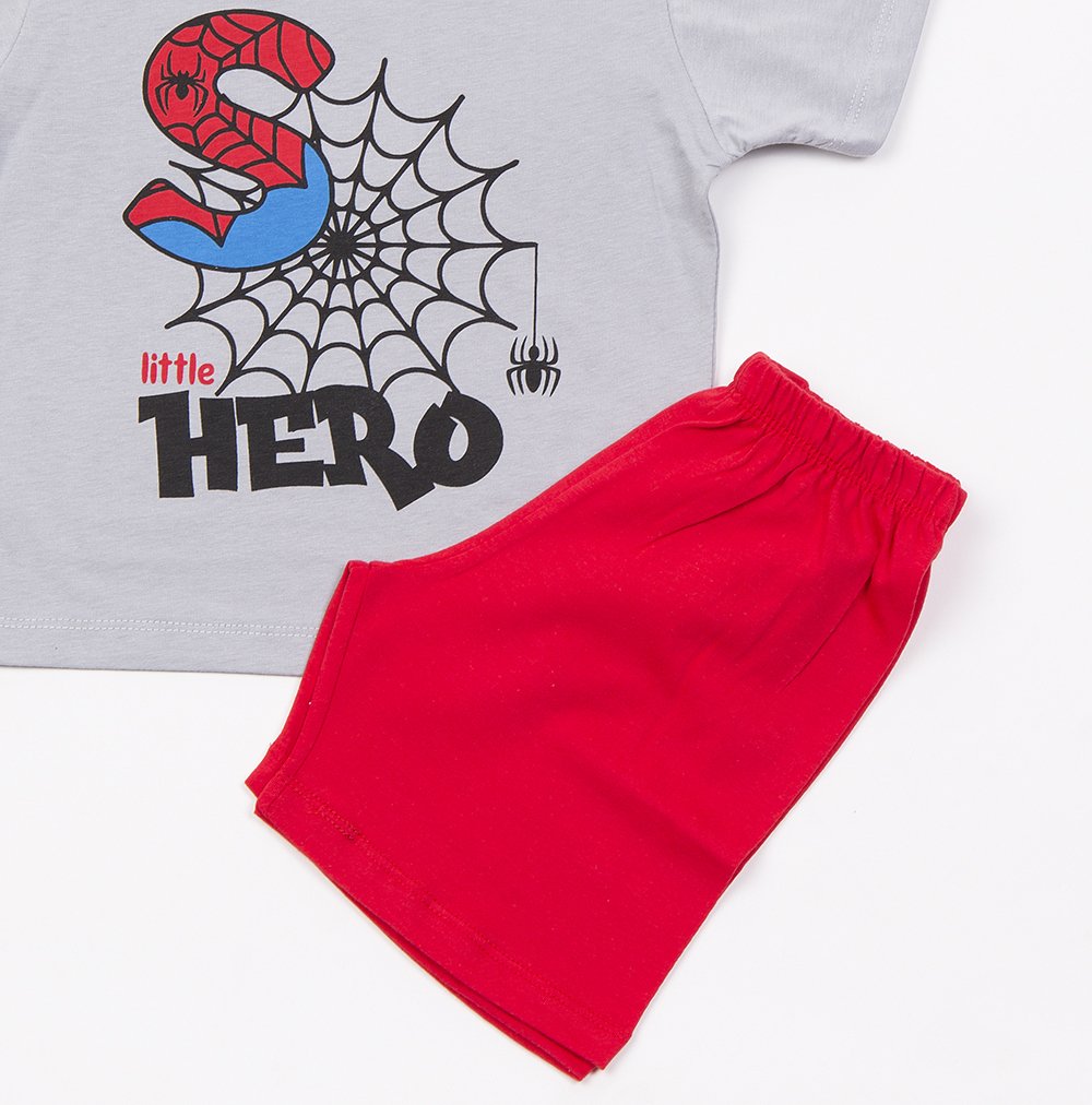 Πυζάμα Αγόρι “Spider Hero” – Γκρι/Κόκκινο - Image 2