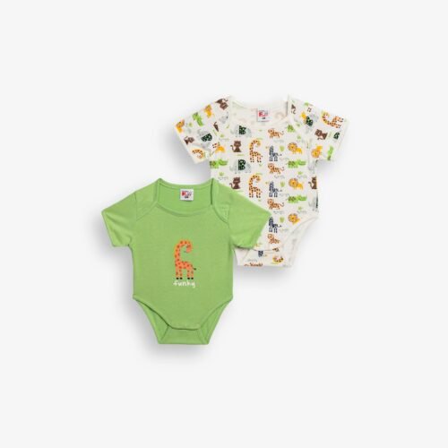 Βρεφικό Σετ Φορμάκια Safari Funky 2 Τεμαχίων – Λαχανί