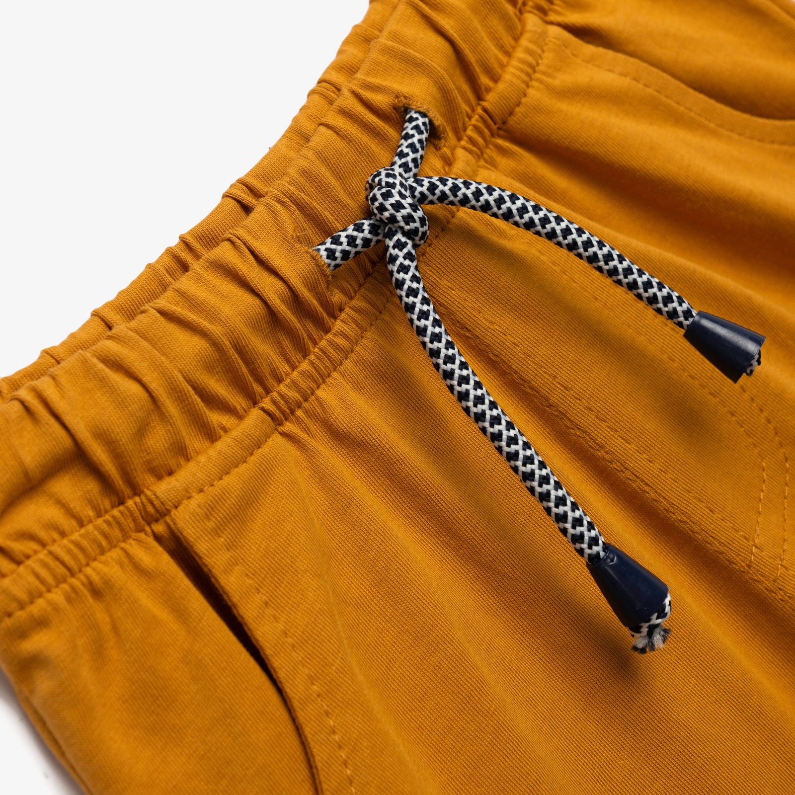 Σετ Μπλούζα & Βερμούδα Αγόρι Funky “Dino” – Μπλε/Μουσταρδί - Image 2