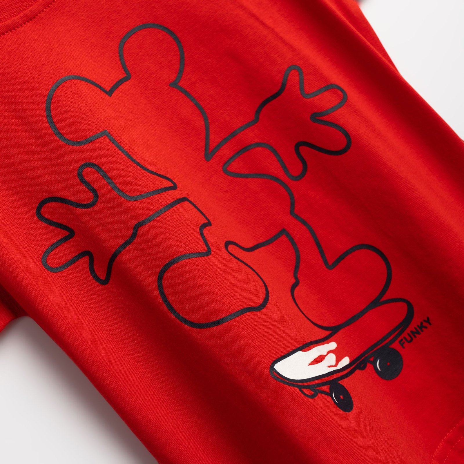 Σετ Μπλούζα & Βερμούδα Αγόρι Funky “Skater” – Κόκκινο/Μπλε - Image 2