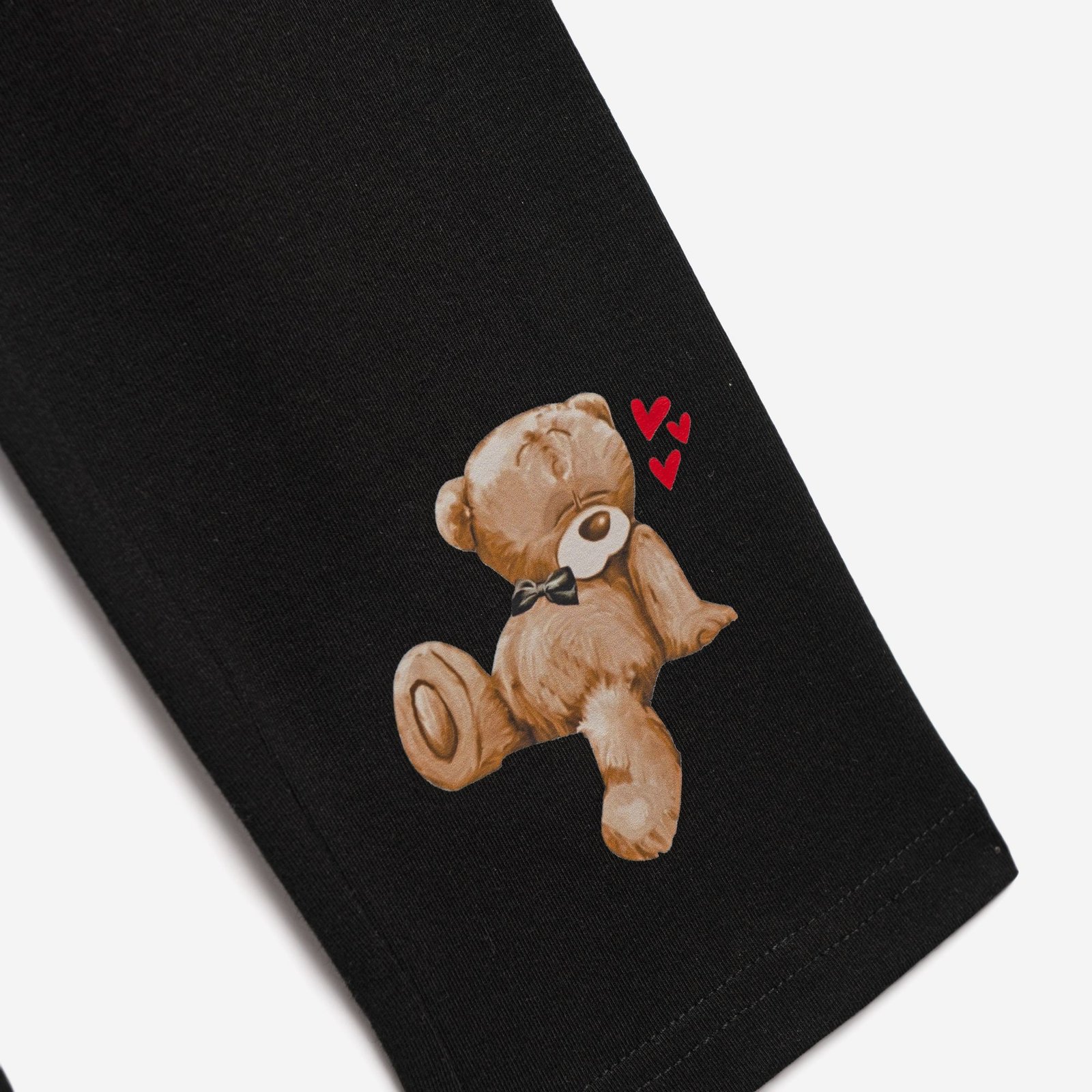 Σετ Μπλούζα & Κολάν Κορίτσι Funky “Bear” – Ροζ/Μαύρο - Image 3