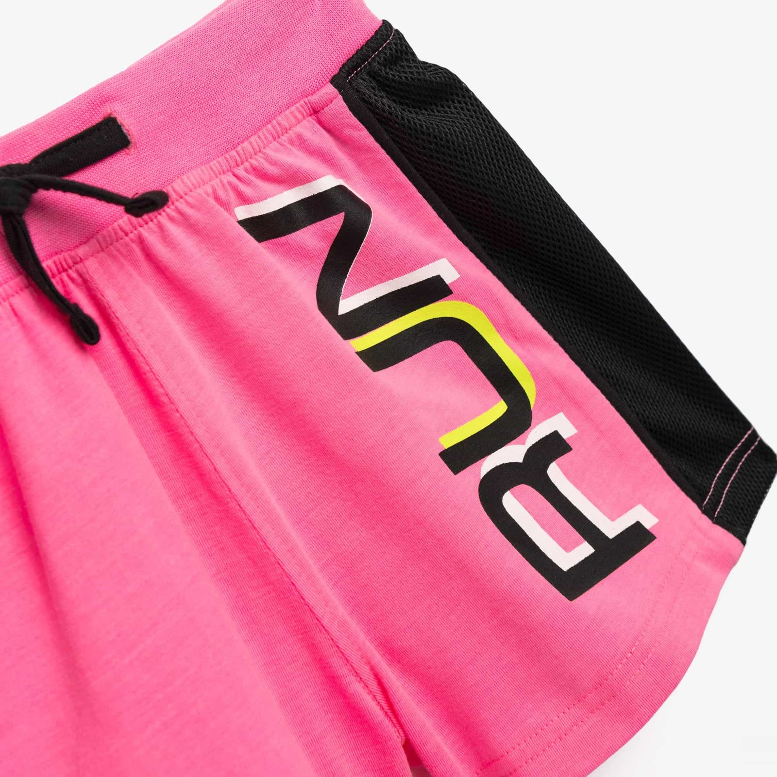 Σετ Αμάνικο Τοπ & Σορτς Κορίτσι Funky “Run” – Μαύρο/Φούξια - Image 3