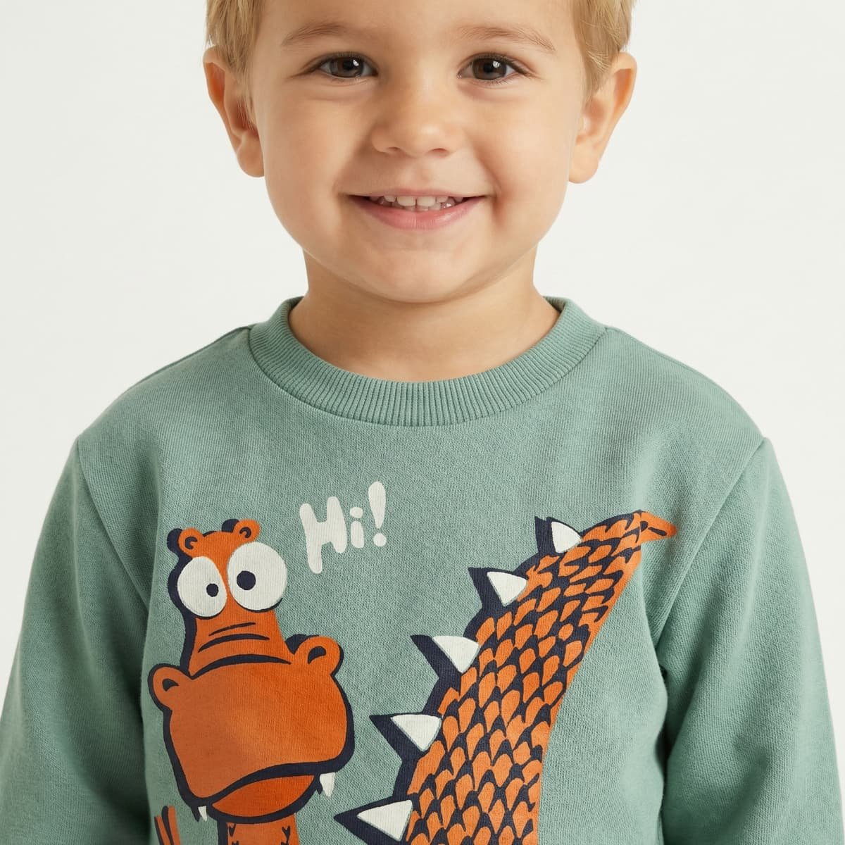 Μέντα λεπτό σετ φόρμας με δεινόσαυρο - Image 3