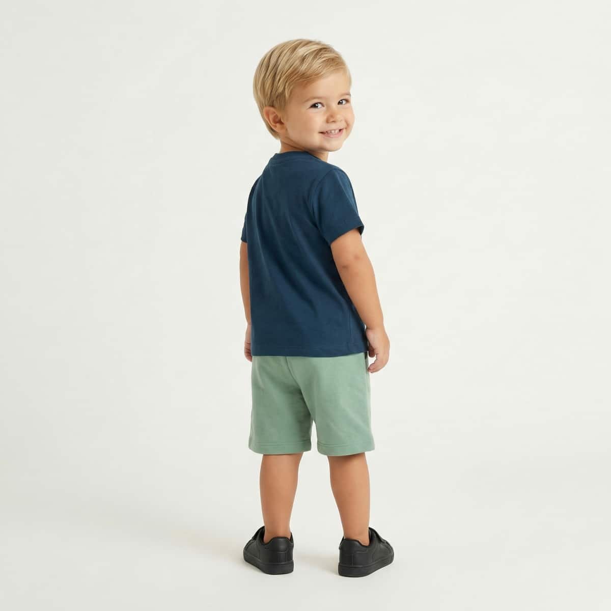 Βρεφικό Σετ Αγόρι Trax Μπλε Με Σορτς Rocket Print - Image 2