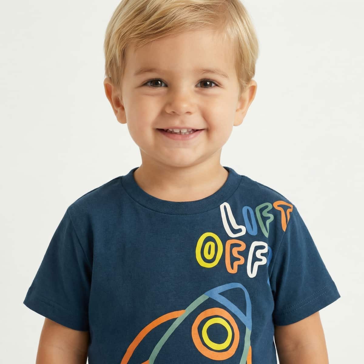 Βρεφικό Σετ Αγόρι Trax Μπλε Με Σορτς Rocket Print - Image 3