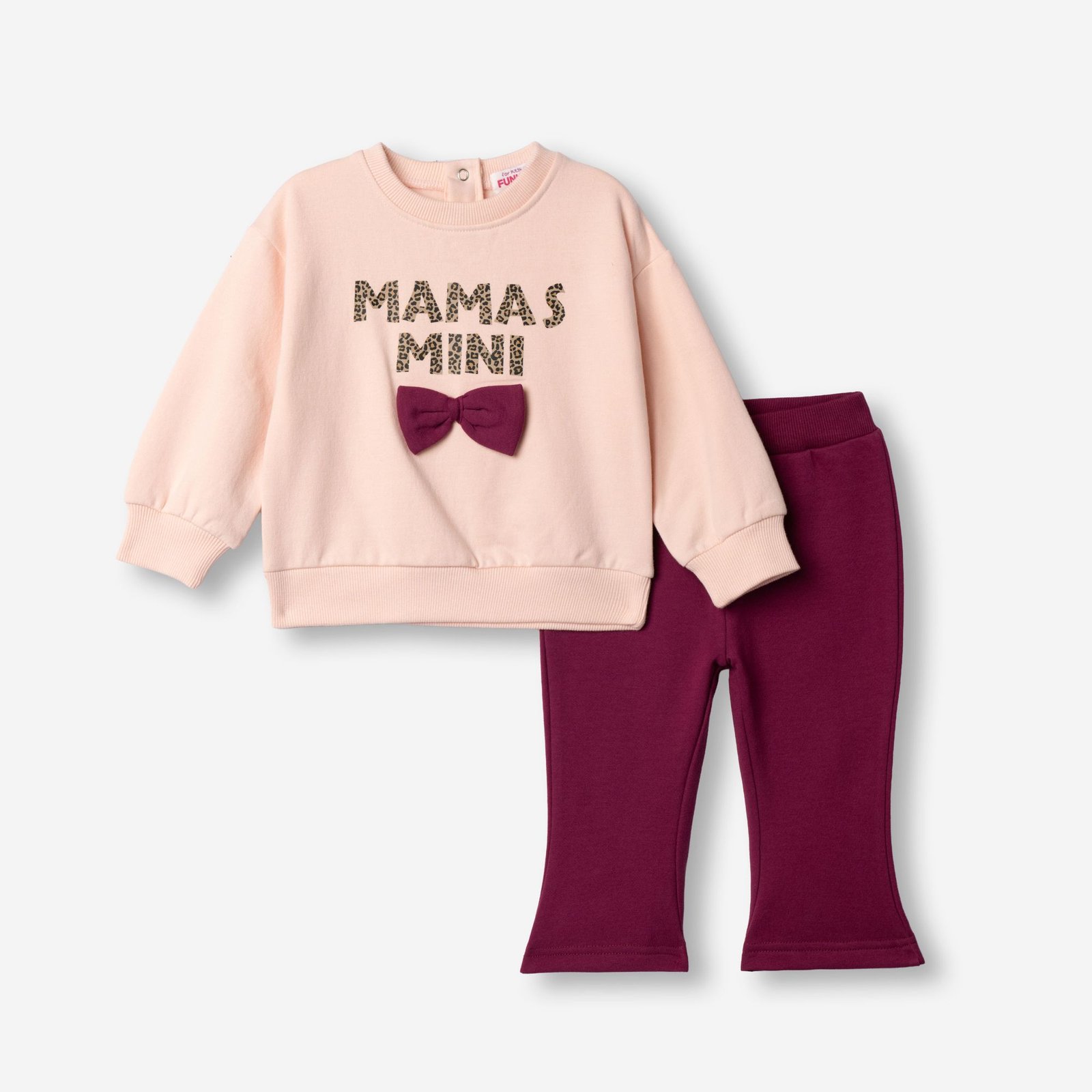 Παιδικό Σετ Κορίτσι Mama’s Mini Ροζ & Μπορντό